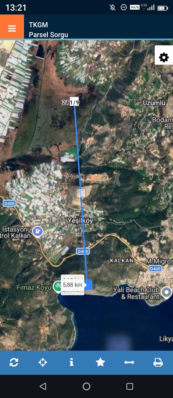 Acil Satılık Kaş Üzümlü'de Tek Tapu Tarla - 3