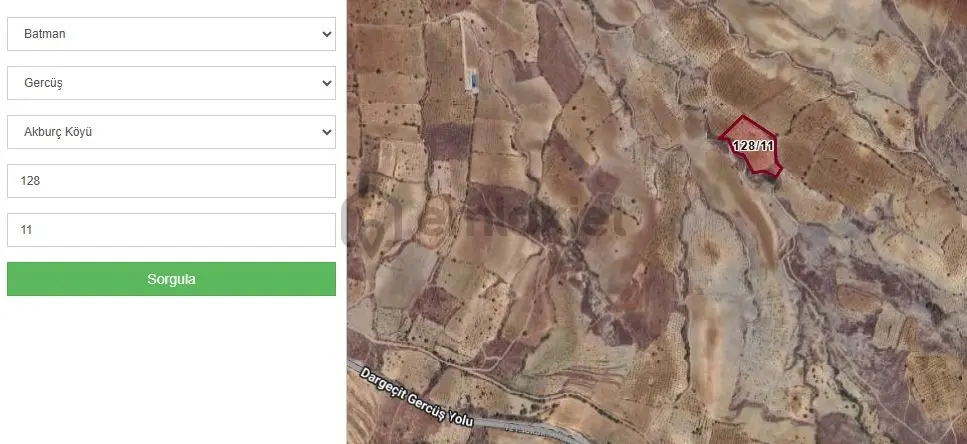 Batmanda Satılık Bağ 6701 Metrekare Yolu Var - 5