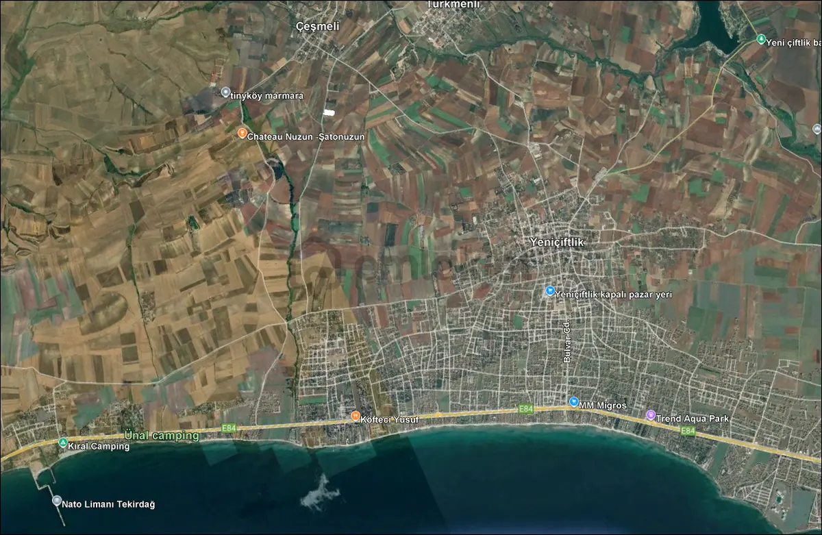 Çeşmeli'de Deniz Manzaralı 8821 M² Satılık Tarla - 13