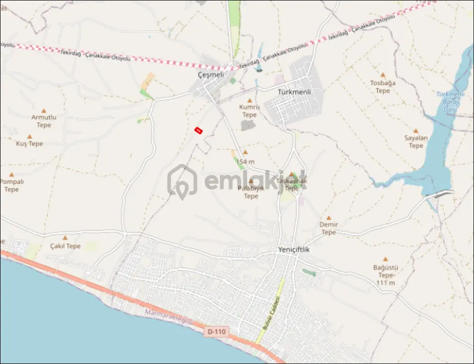 Çeşmeli'de Deniz Manzaralı 8821 M² Satılık Tarla - 16