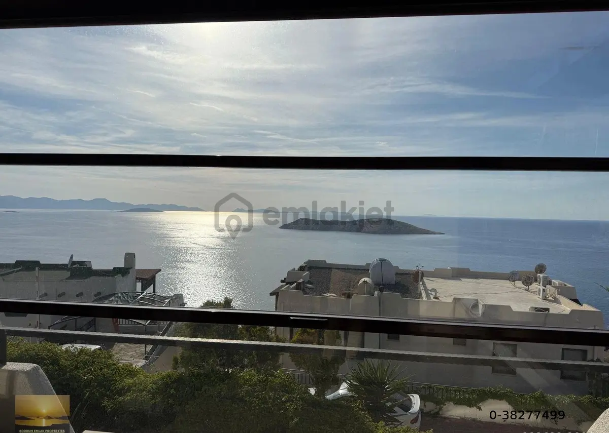 Bodrumda Satılık Villa Muhteşem Deniz Ve Günbatımı Manzaralı Ev - 12