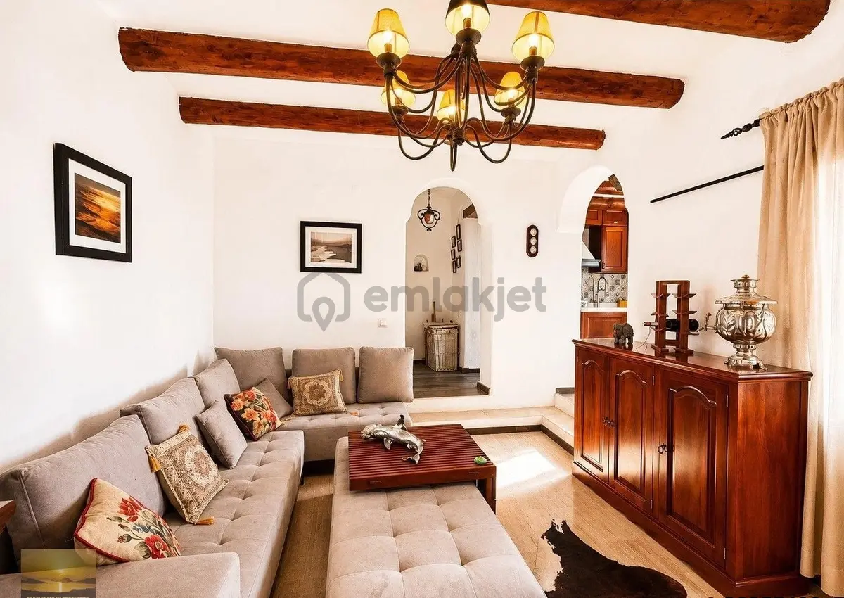 Bodrumda Satılık Villa Muhteşem Deniz Ve Günbatımı Manzaralı Ev - 19