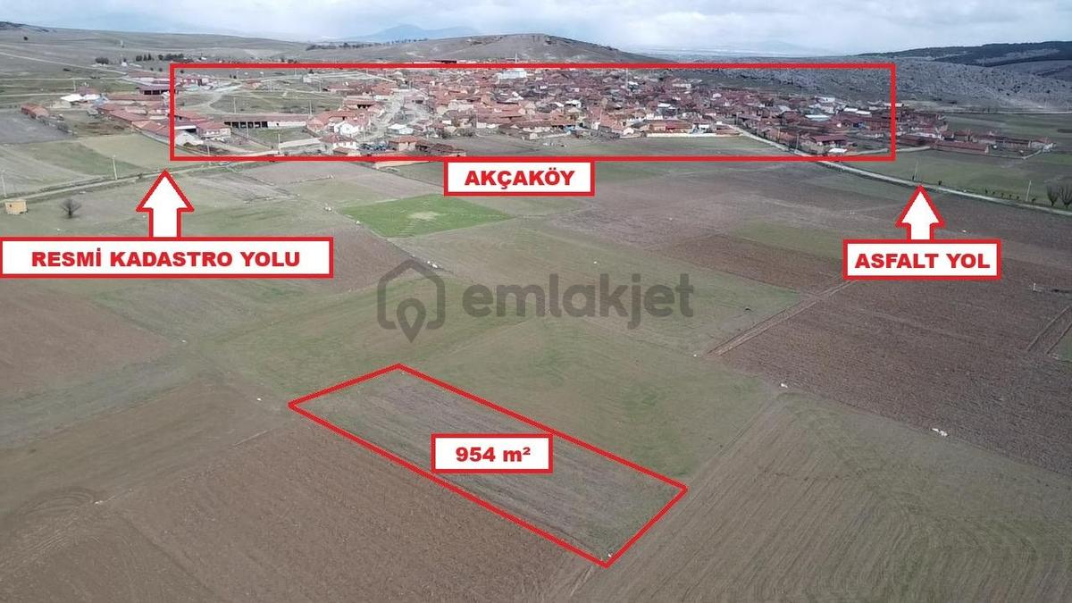 Kütahya Altıntaş Akçaköy' De 954 M2 Satılık Tarla - 6