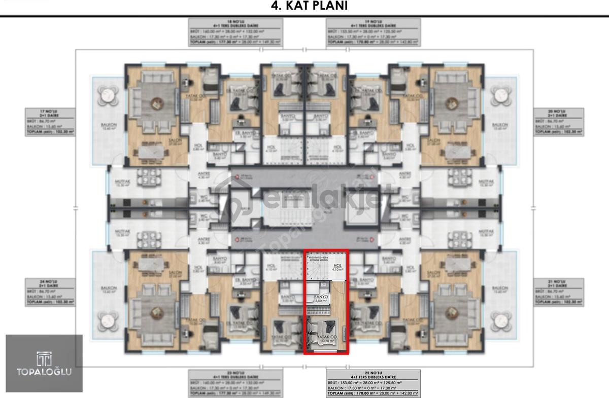 Topaloğlu Yapıdan Pazarcıda Satılık Ultra Luks 4+1 Dubleks - 2