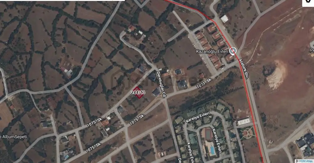 Aybars'tan Başkarcı'da Satılık 550 M2 Villalık Arsa - 4