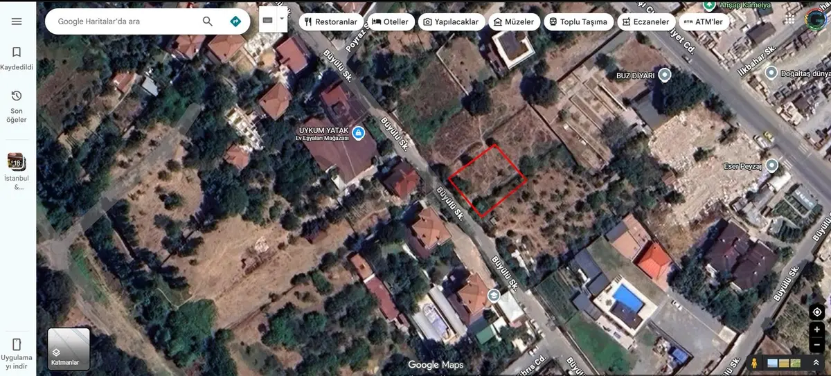 Sahibinden Çavuşbaşı Baklacı'da Prestij Bölgesinde Villa İmarlı Arsa