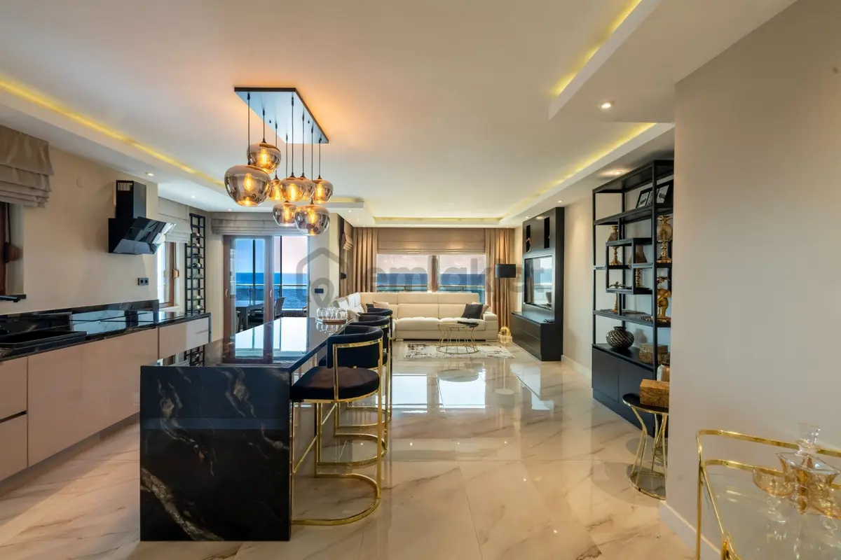 Alanya Obagölde Denize Sıfır Deniz Manzaralı Ultra Lüks 3+1 Satılık Daire - 7
