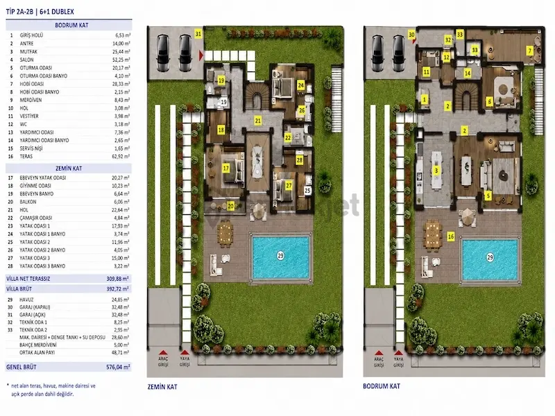 Deniz Ve Göl Manzaralı Villa Projesinde Erken Alım Avantajları - 5
