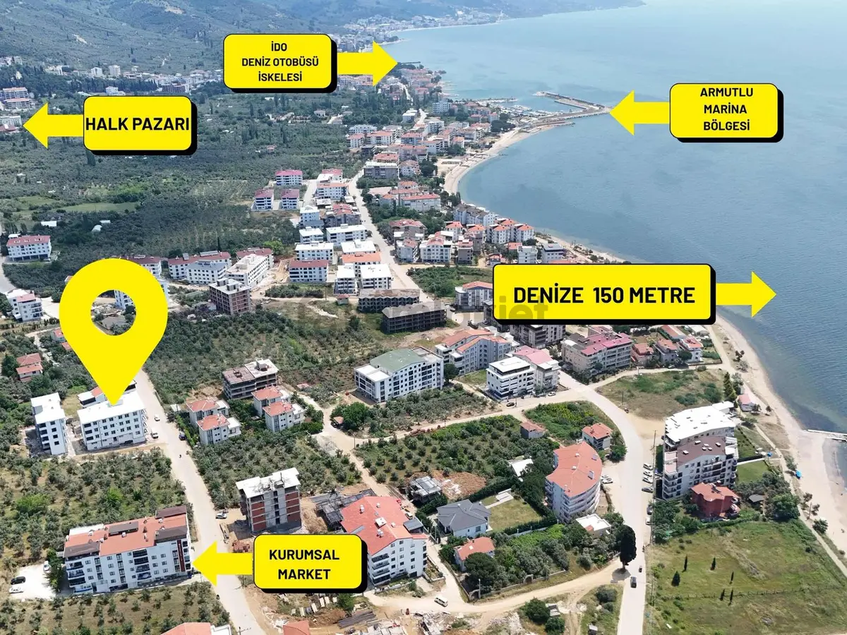 *yiğit Emlak Armutlu'dan*yerden Isıtmalı*sıfır 2+1*daire - 7