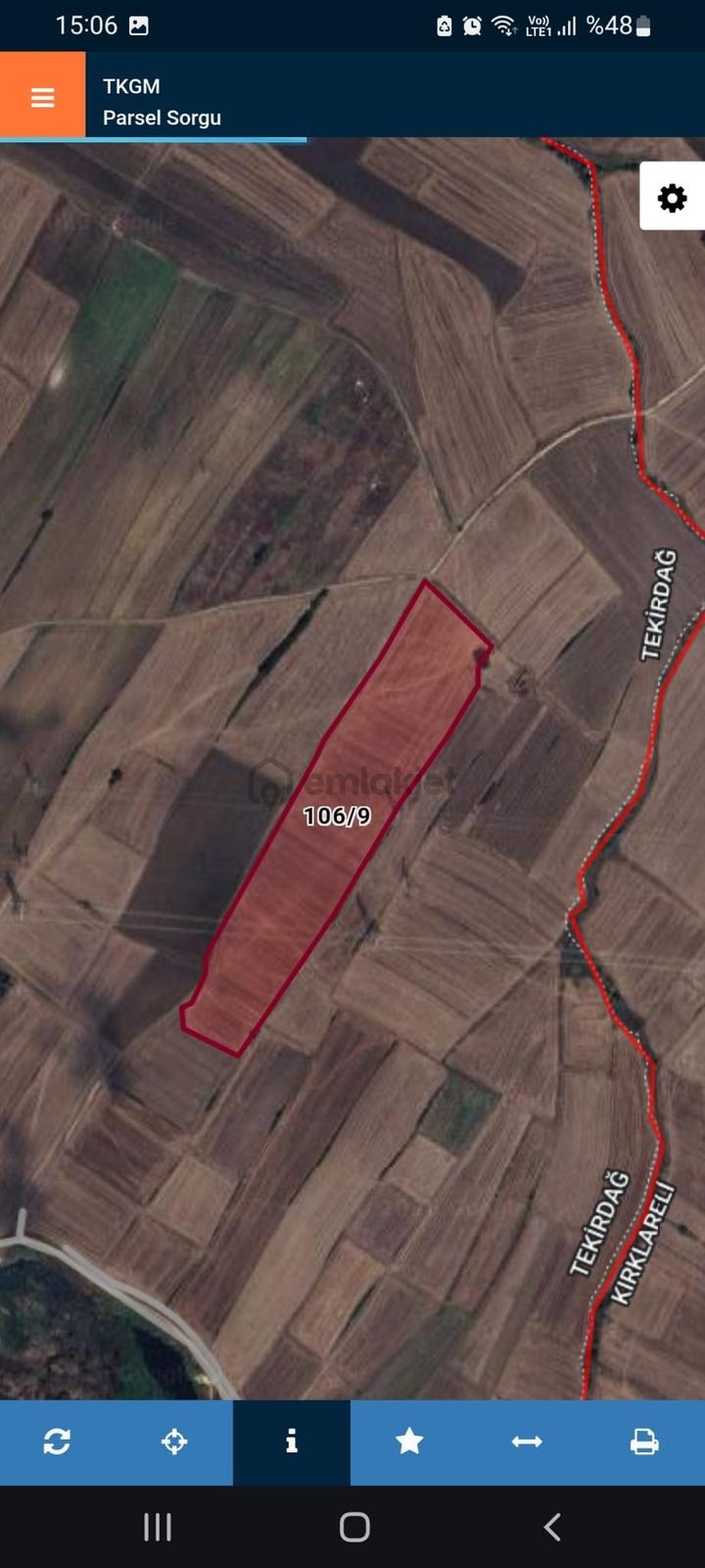 Tekirdağ Saray Edirköyde Tarladan 254 M² Hisse - 3