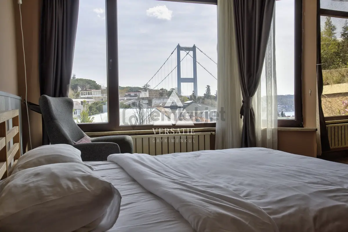 Ulus'ta Boğaz Manzaralı Kiralık Geniş Daire - 23