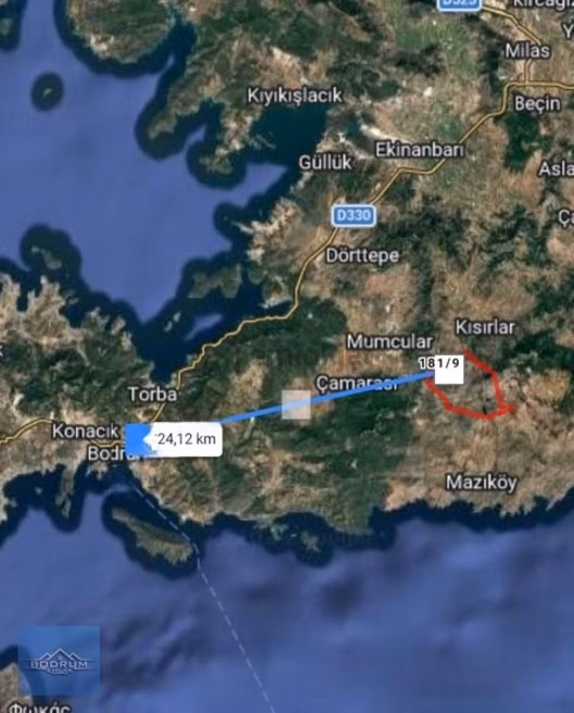 Bodrum Gökpınar 386m2 Tarla Köye Yakın - 9