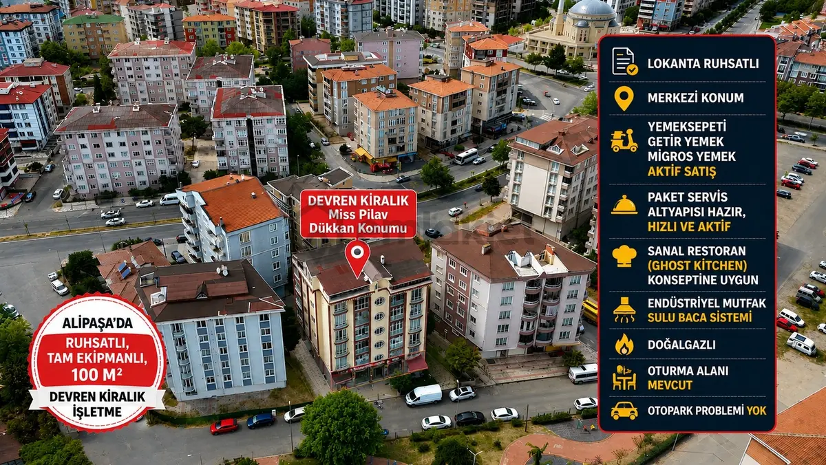 Alipaşa'da Lokanta Ruhsatlı Devren Kiralık İşletme