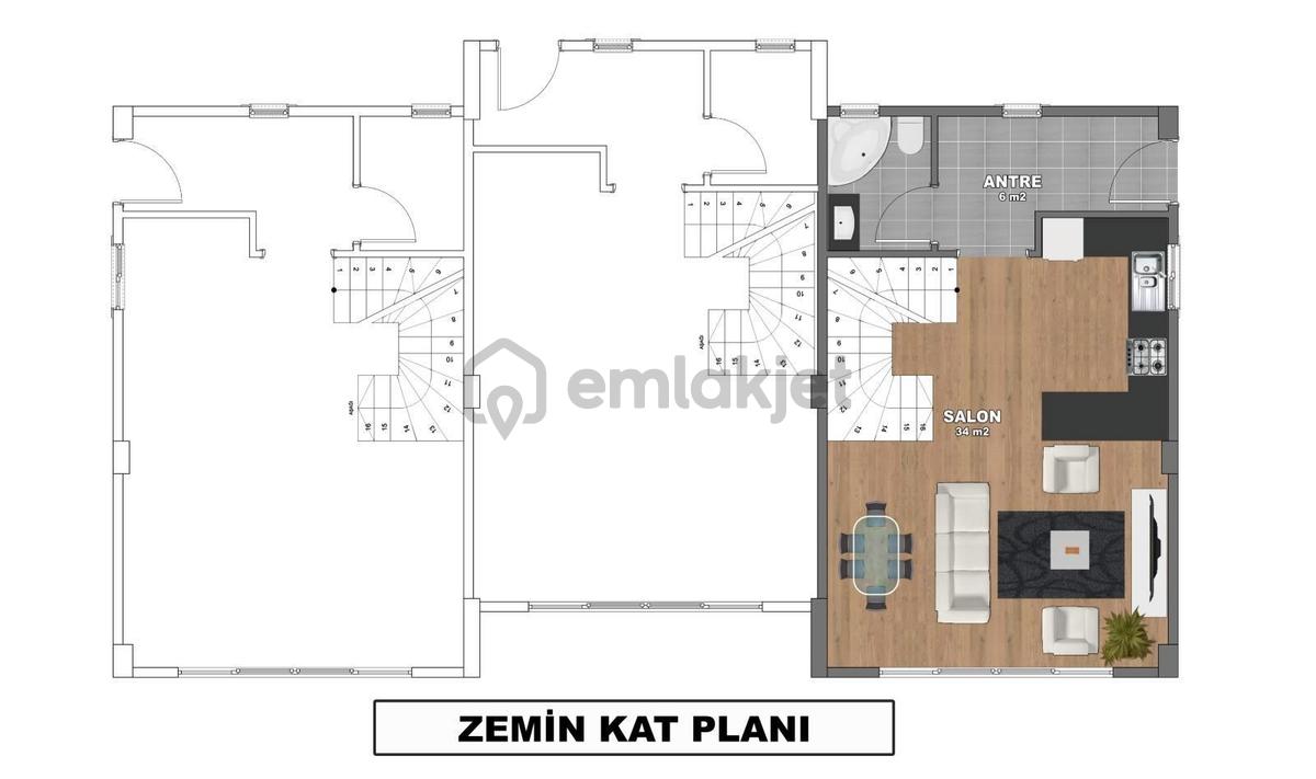 Emsalsiz Denize Sıfır 3+1 Dublex Villa (galya Evleri) - 27