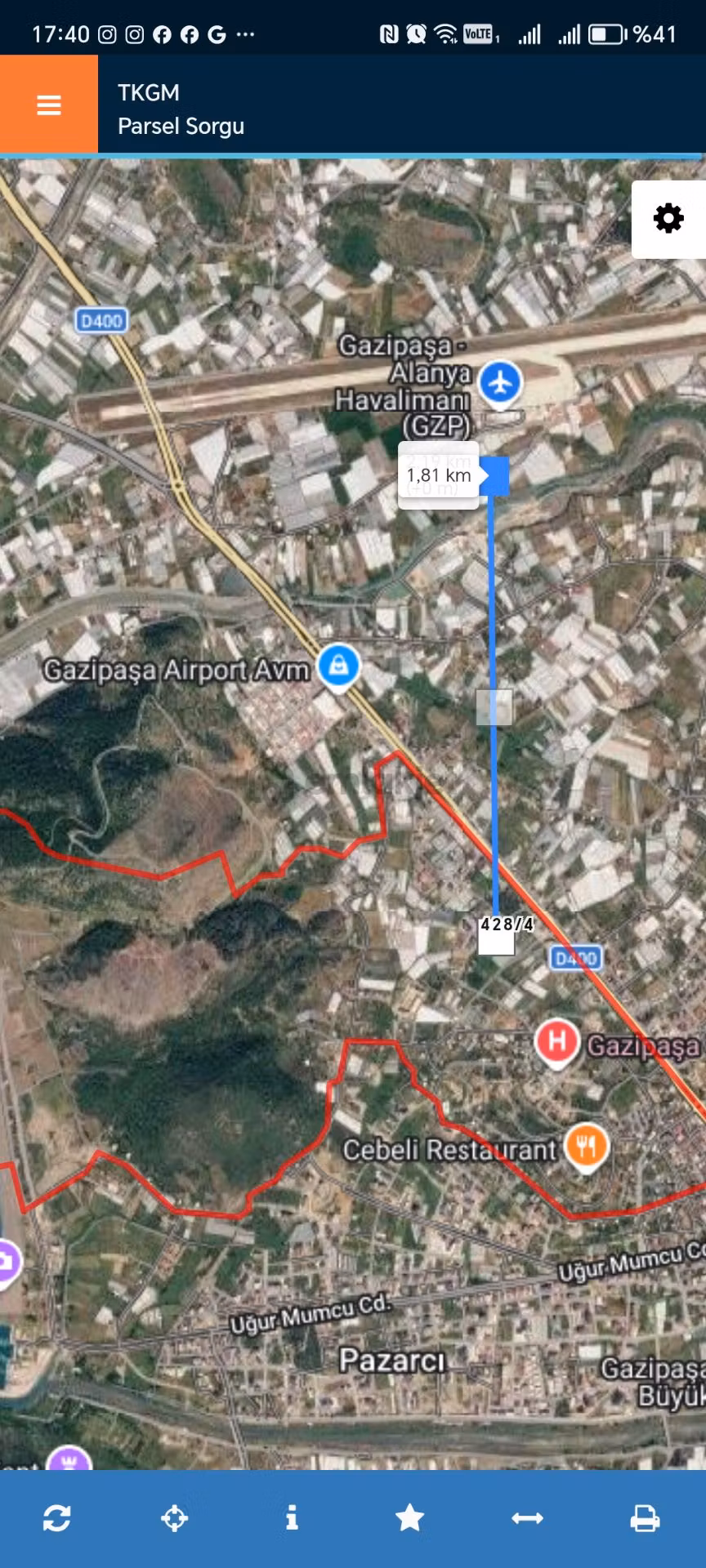 Satılık İmarlı Konut Arsası Gazipaşa - 3