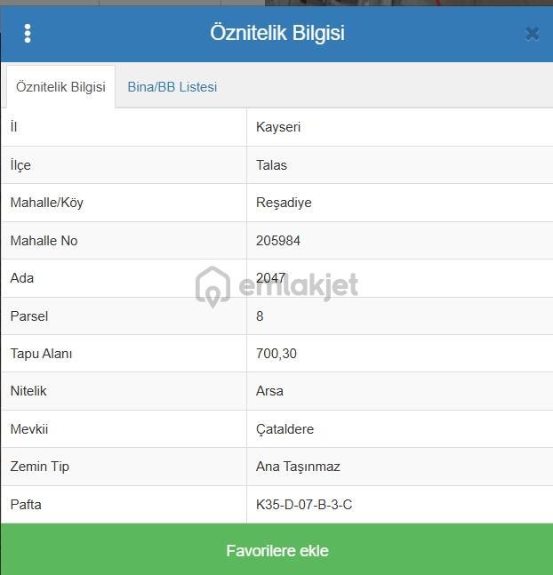 Talas Viyadük Yanında Satılık Villa Parseli - 2