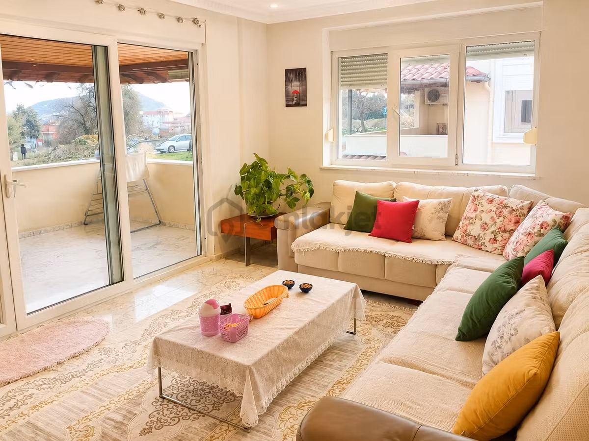 Alanya Tepe 3+1 Lüx Eşyalı 190m2 Kale Deniz Manzara Özel Otopark - 9