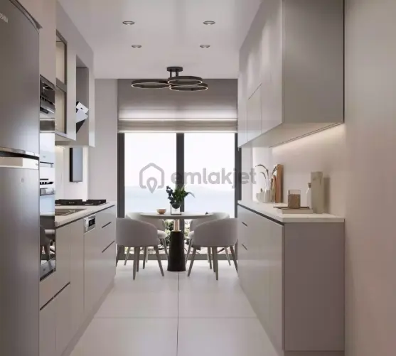 Deniz Manzaralı Metro Dibinde 1+1 Lüks Full Donanımlı Proje - 22