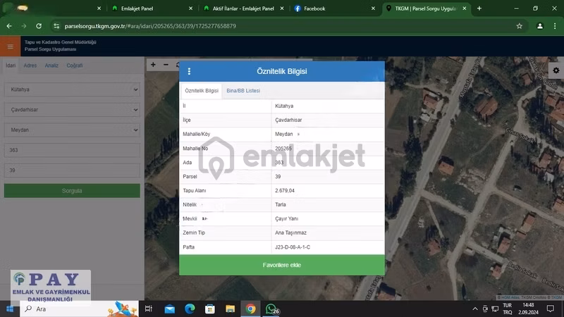Pay'dan Satılık Çavdarhisar Meydan Mahallesinde Arsa - 2