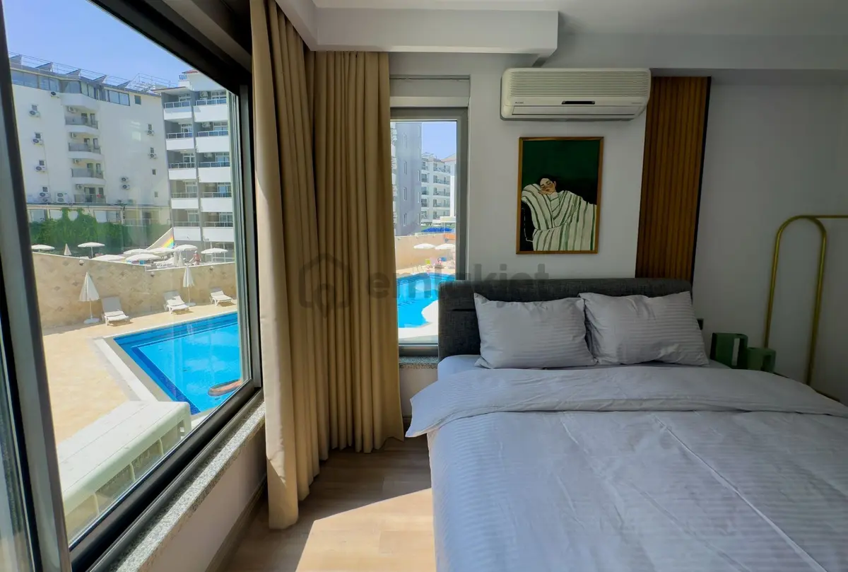 Alanya Obagölde Muhteşem Lokasyon Denize İlk Bina 2+1 Site İçi Havuzlu Daire - 15