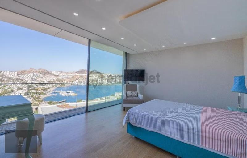 Gündoğan'da Deniz Manzaralı, Lüks Kiralık Villa - 7