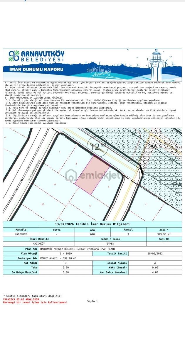 Satılık, Konut İmarlı Arsa - 2