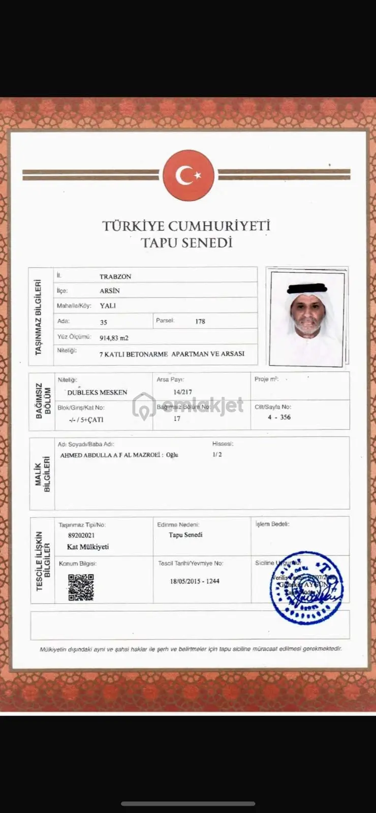 Arsinde Satılık Süper Bir Konumda Deniz Manzaralı Daire - 22