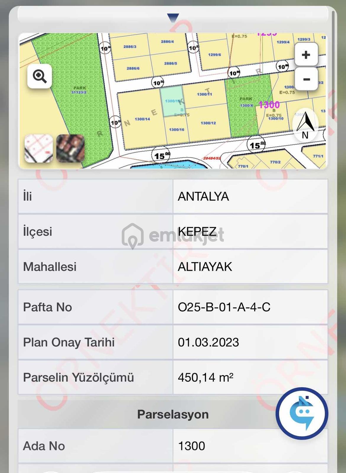 Varsakda Yatırımşık İmarlı Arsa 8 Dairelik