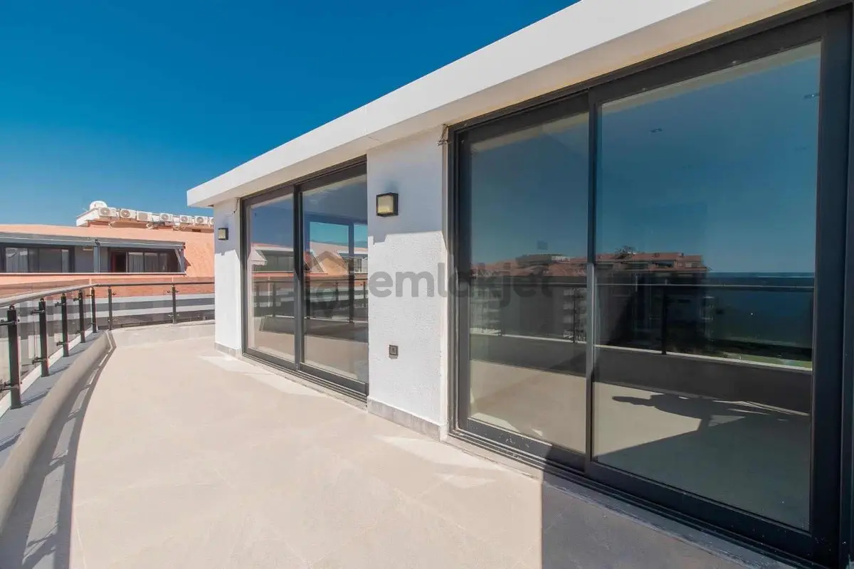 Kestelde Deniz Manzaralı- Teraslı- 135 M2 - Sıfır - 7