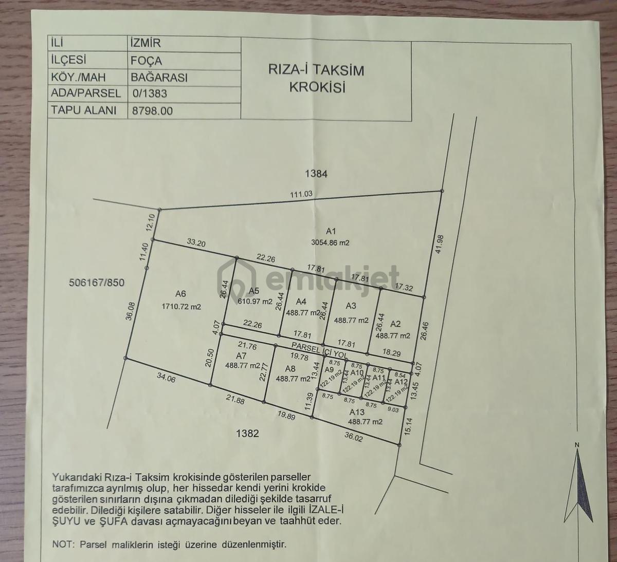 Ege Nin Kalbinde Foça Bağarasında Satılık - 6