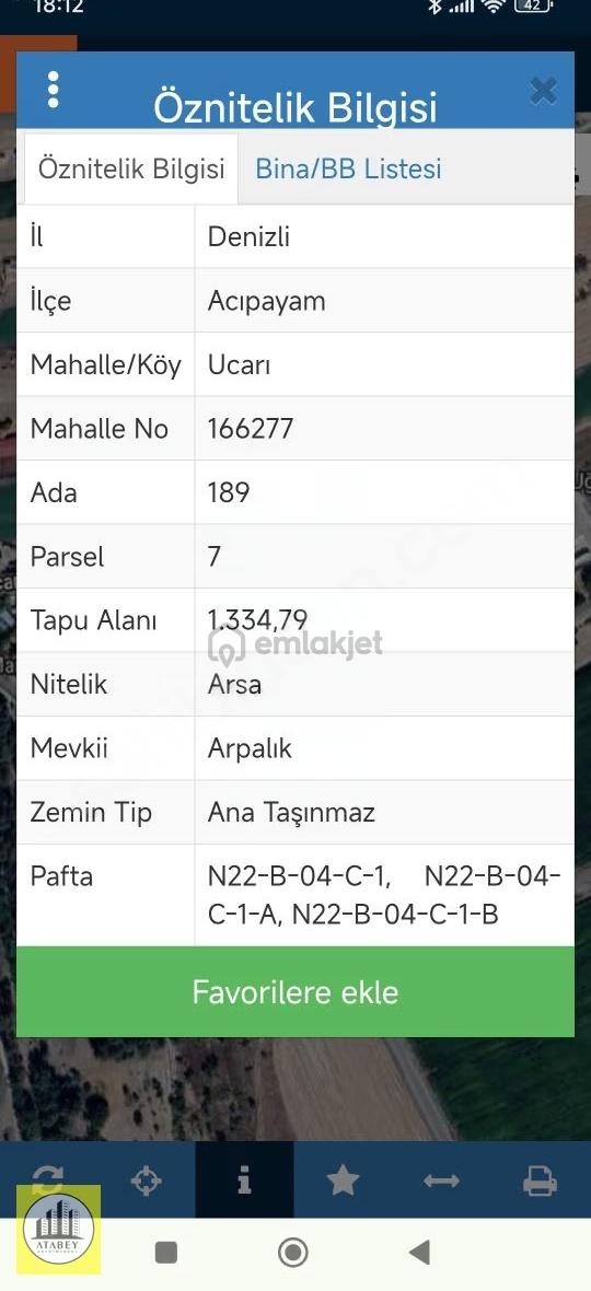 Denizli Acıpayam Ucarı Satılık Arsa - 3