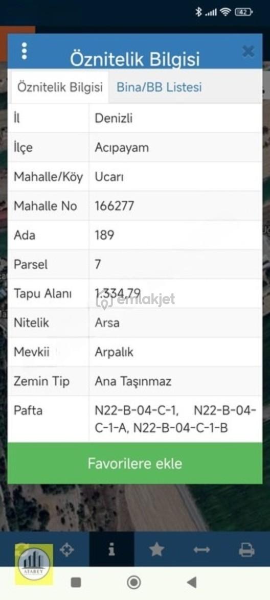Denizli Acıpayam Ucarı Satılık Arsa - 3