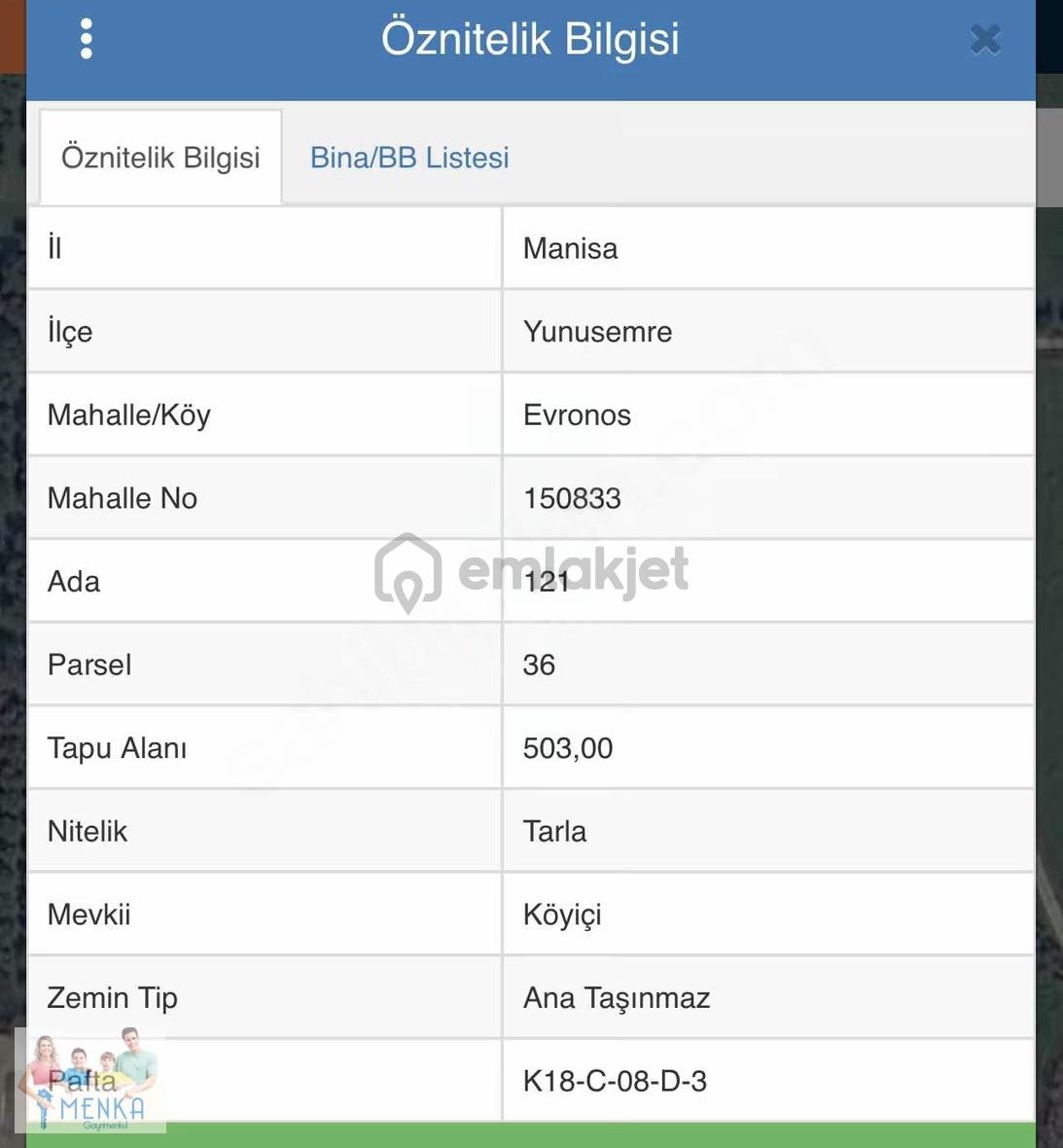 Yunusemre Evrenos'da Satılık Tarla