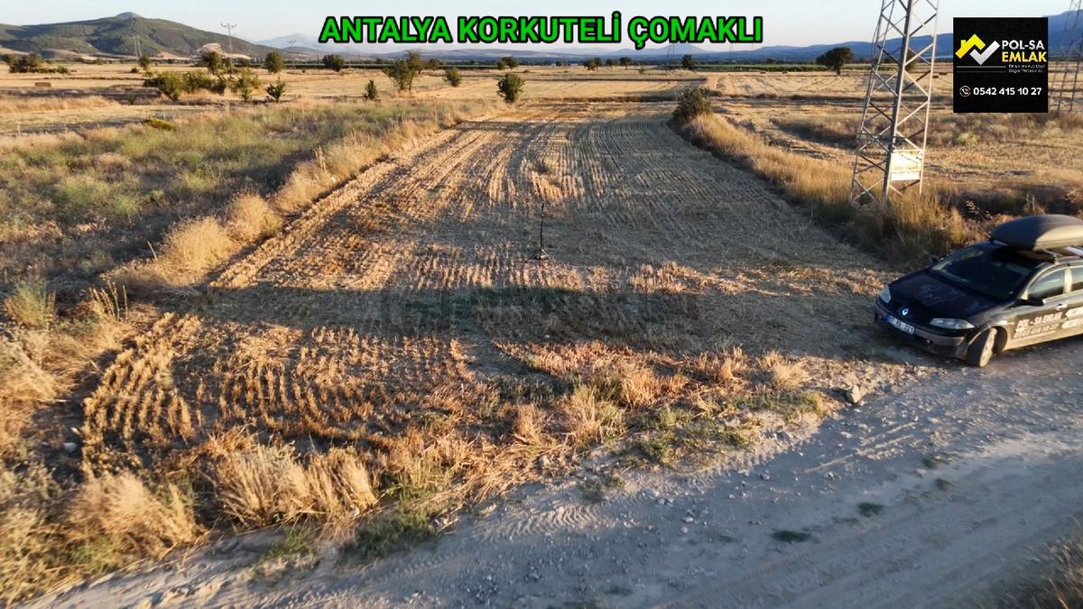 ✅antalya✅korkuteli✅çomaklı Da 1.259m2 Tarla✅resmi Yol Var - 10