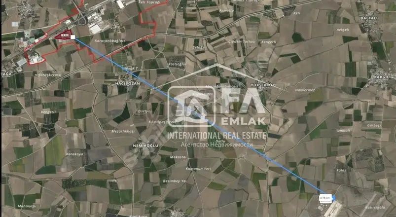 Fa'dan Tarsus Karayoluna 2.parsel Konaklar'da Satılık Arsa