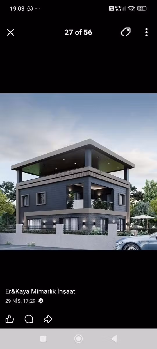 Köprübaşı'nda 533m2 Arsa İçinde 360m2 Villa