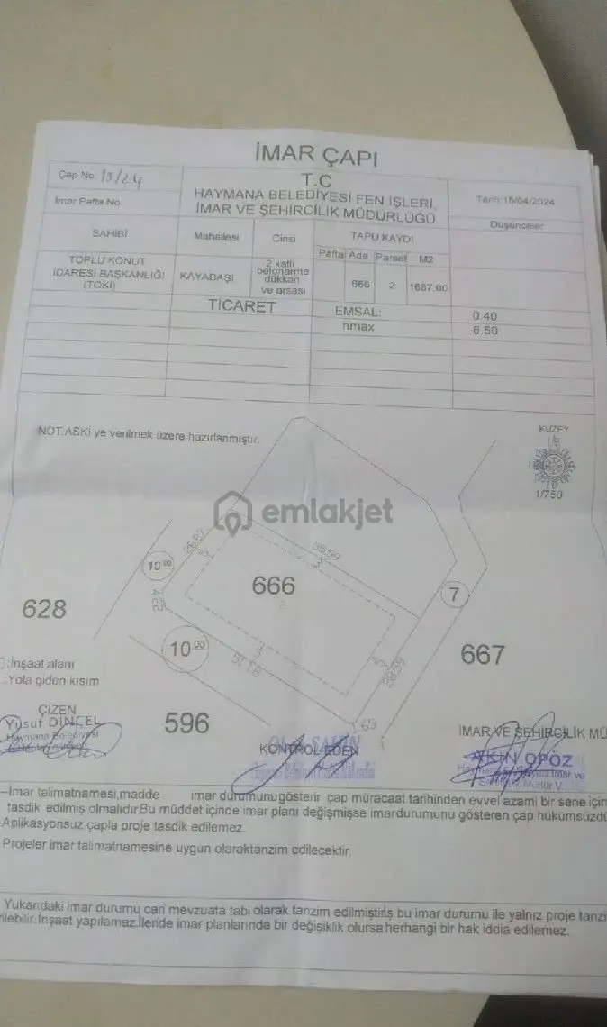 Ankara Haymana Toki'de Satılık Dükkan