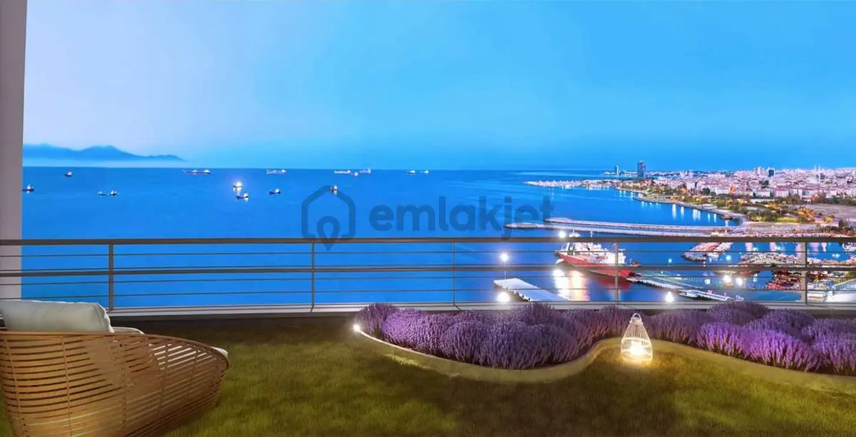 Ottomare Residence'de Deniz Manzaralı Satılık 1+1 - 5