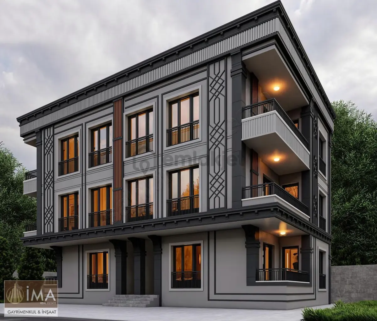 İmadan Tek Tapu Üzerinde 3 Adet Tripleks Satılık Villa - 8