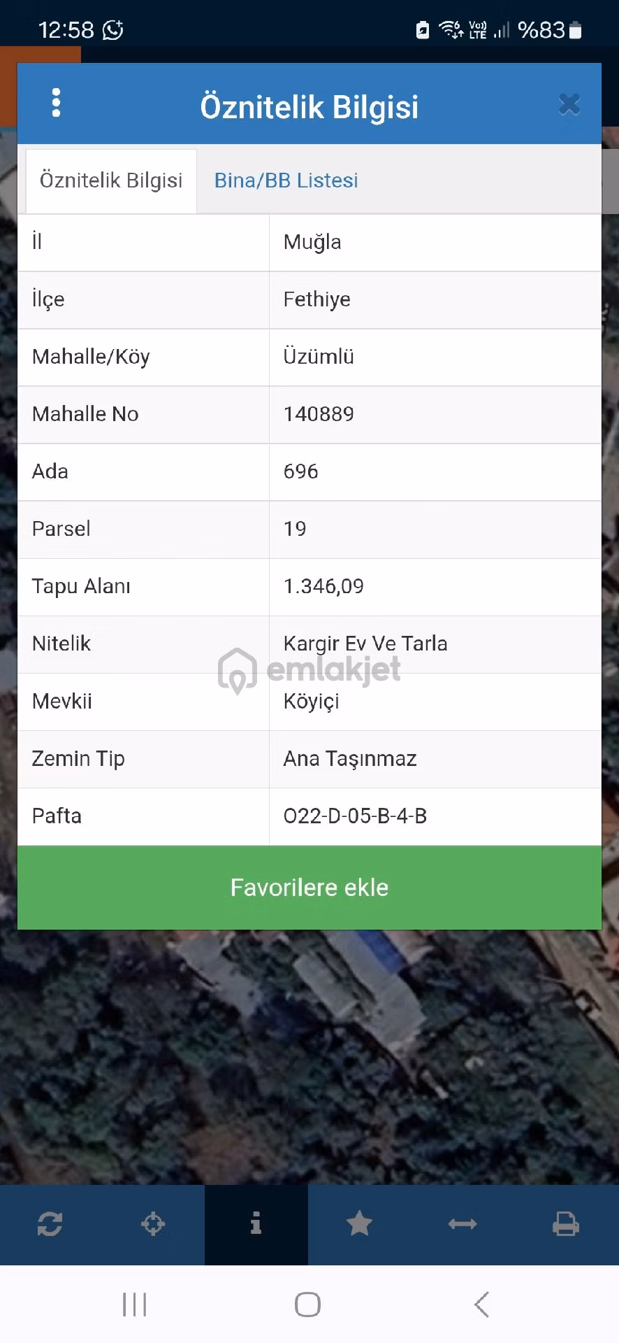 Muğla Fethiye Üzümlü Satılık Arsa - 2