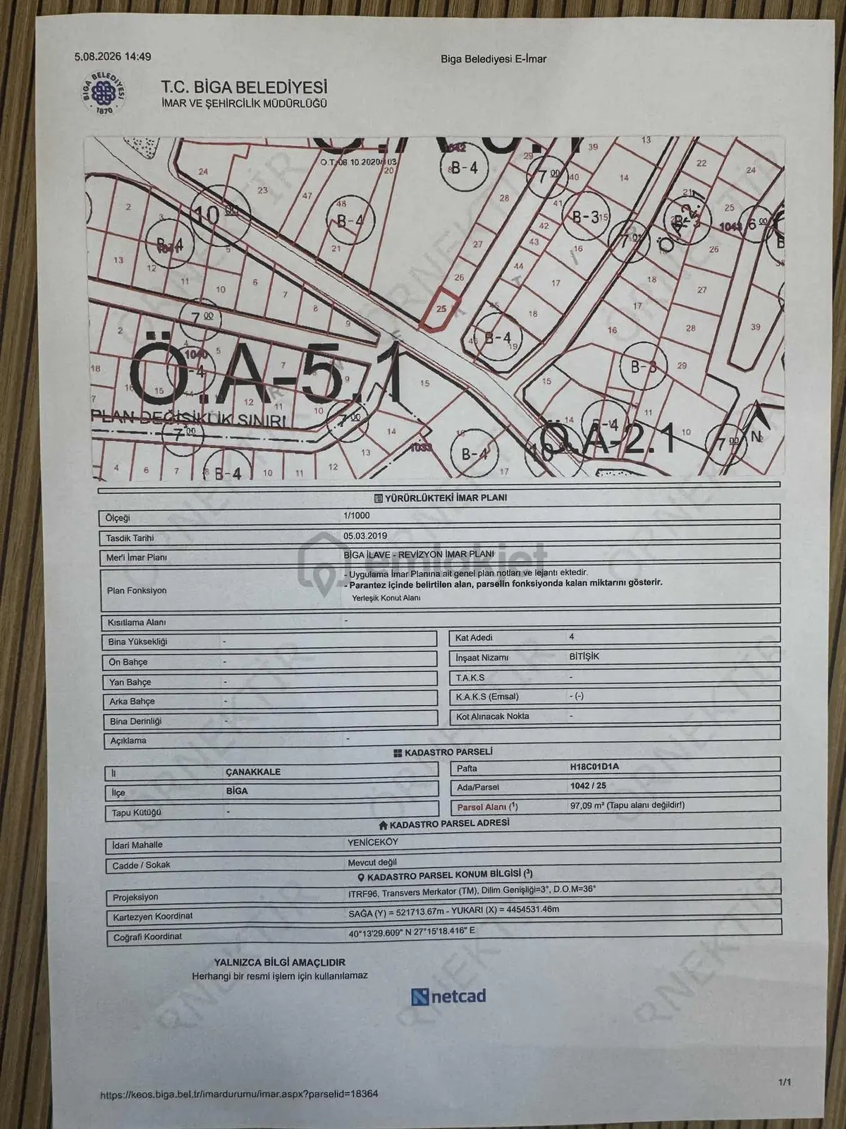 Yeniceköy De Köşe Parsel Satılık Arsa - 6