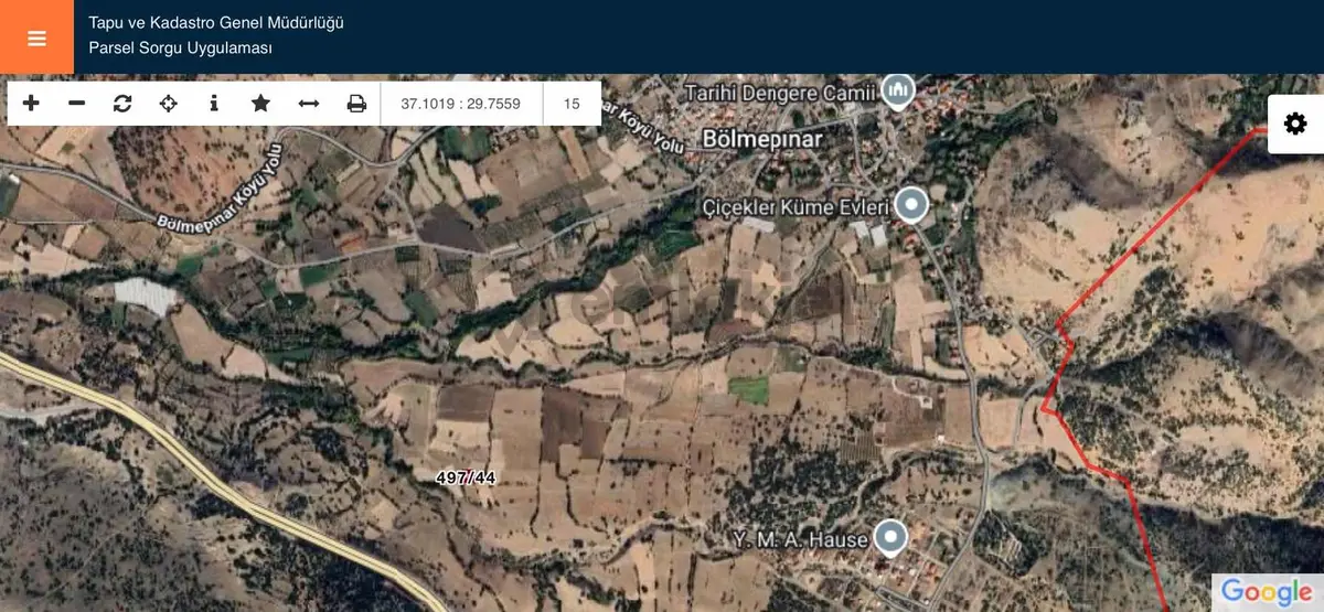 Çavdır Dengere Yerleşime Yakın Satılık 435 M2 Tarla - 4