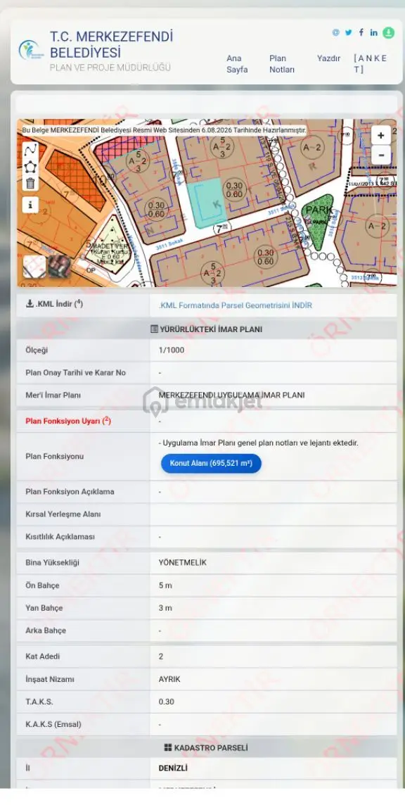 Başkarcı'da Satılık Köşe Parsel - 5