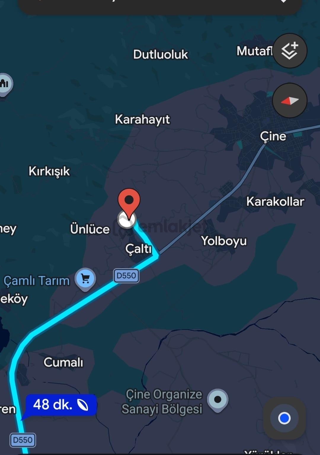 Çine Çaltı'da Muhteşem Konumda Kelepir Tarla - 26