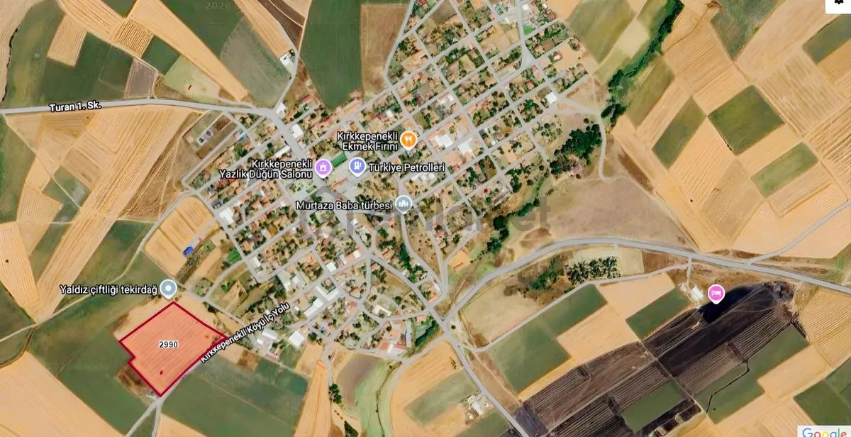Tekirdağ Muratlı'da Yüksek Yatırım Potansiyelli 293 M2 Tarla - 15