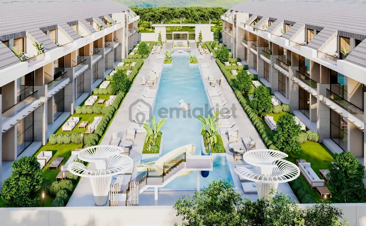 Bahçeli 1+1 / Villa Konseptinde Lüks Bir Site.