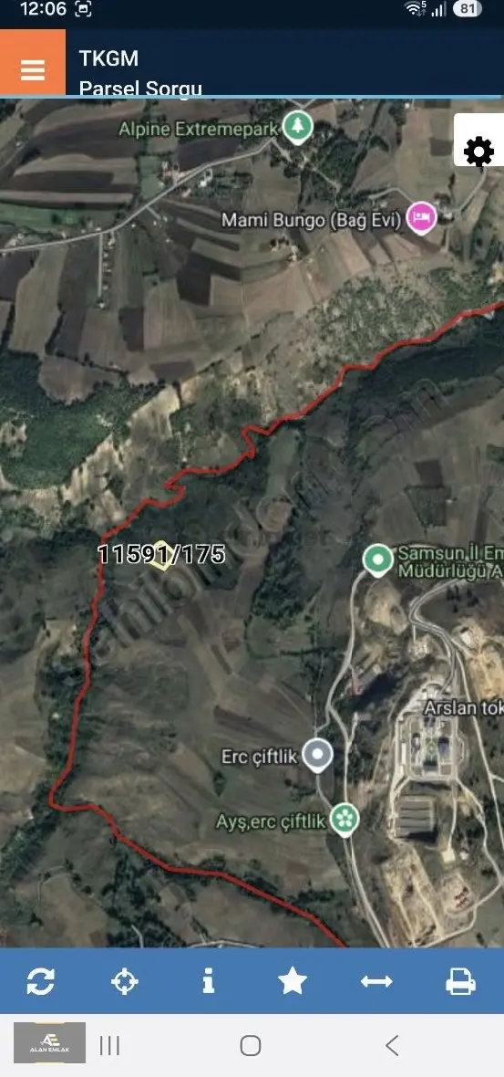 Atakum Kamalı'da Deniz Manzaralı Satılık Tarla - 4