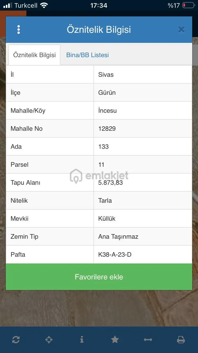 Sahibinden Gürün İncesu Köyü'nde Satılık 5873 M² Tarla - 3