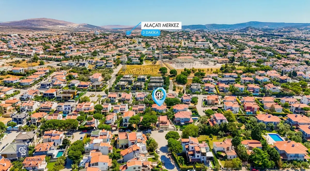 Çeşme Alaçatı Da 4+1 Bakımlı Eşyalı Satılık Villa - 30