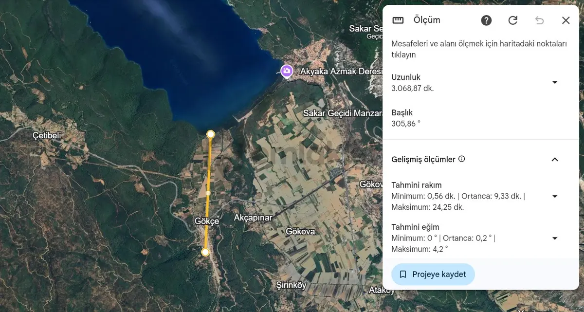 Marmaris'e 20 Dk | Gökçe'de 672 M² Villa İmarlı Satılık Arsa - 20